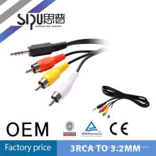 SIPU High Quality digital 1.5m AV Cable 3.5mm 3 Lines To 3 RCA Audio Video Cable